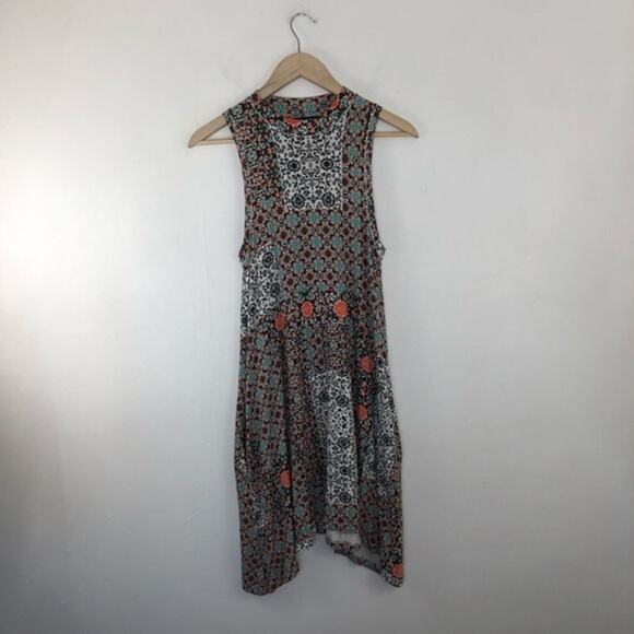 Anthropologie Maeve Floral Lilt Mock Swing Dress Pockets Sleeveless - Picture 14 of 14